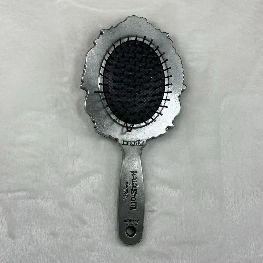 NEW Loungefly‎ Disney Lilo & Stitch Metal Hair Brush Silver Gothic Hawaiian Rare